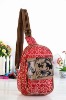 pretty practical cartoon pattern hobo canvas handbag