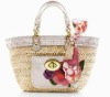 pretty straw handbag