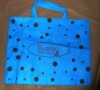 printed PVC shopping bag blue