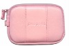 promotion fashion pink leather camera cover