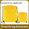 promotional Drawstring Backpack with cover