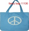 promotional blue girl's tote bag