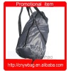 promotional cheap polyester pull string travel bags