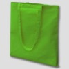 promotional dye color cotton bag with long handle eco friendly
