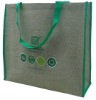 promotional jute bag with PP webbing handle