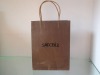promotional kraft paper shopping bag with paper handle