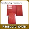 promotional leather travel passport holder