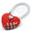 promotional nice combination lock heart shape