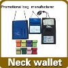 promotional nylon neck wallet