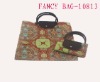 promotional polyester and PU handle shopping bag