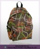 promotional rural printing backpack bag in 600d polyester