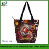 promotional sublimation canvas bag as shoulder bag