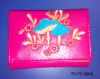 promotional wallet w/ flowers printed