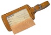 pu leather luggage tag with strip closure
