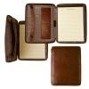 pu leather notebook with zipper