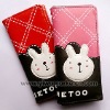 pu wallet with metoo stitch
