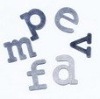 punched alphabet tags