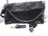 pure black tote&shoulder bag 6