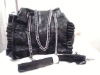 pure black tote&shoulder bag 7