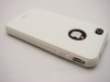 pure color white gel rubber case for iphone 4g