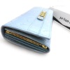 purish series genuine leather wallet with zipper purse