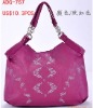 purple PU leopard pattern elegant women shoulder bag/lady handbag