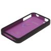 purple& black plastic cover for iphone 4/4s