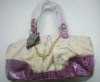 purple elegant women handbag