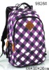 purple hot sale brand high school backpack