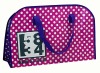 purple pp woven zipper bag