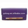 purple simple delicate leather wallet with designer purse