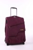 purple trolley luggage suitcase