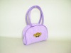 purple velvet small handbag