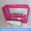 pvc beauty cosmetic travel bag bag with PMMA mirrors D-C111(1)