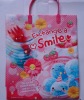 pvc hand bag/shopping bag/flower printed bag