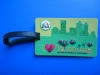 pvc rubber luggage tag