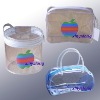 pvc vinyl Column Cosmetic zip bag D-C150