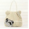 pvc woven handbag