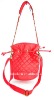 quilted shoulder bag ,double beautiful strap for you choose,one is adjustabe strap ,another is Metal chain,young lady bag