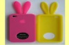 rabbit double color TPU case cover for iphone