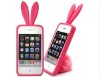 rabbit ears silicone case for apple iphone 4