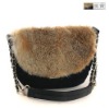 rabbit fur bag