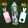 rabbit silicone case for iphone
