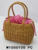 rattan with fern weave handbag