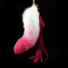 real  fur fox tail  charm