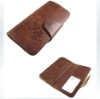 real leather checkbook wallet