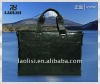 real leather designer handle conference bag