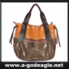 real leather handbag