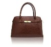 real leather handbag