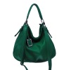 real leather handbags green faddish style